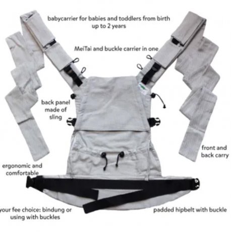 Marsupio e MeiTai BuzziTai - Faccette Monochrome