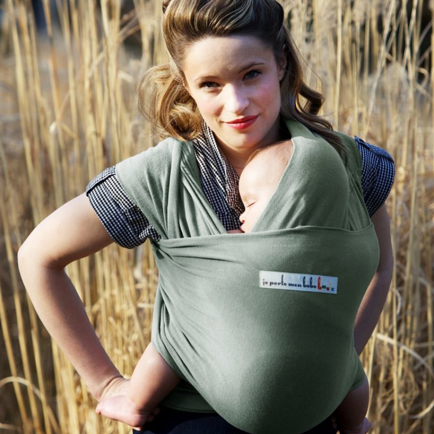 Fascia elastica Je Porte Mon Bébé Love Radius Misty Green